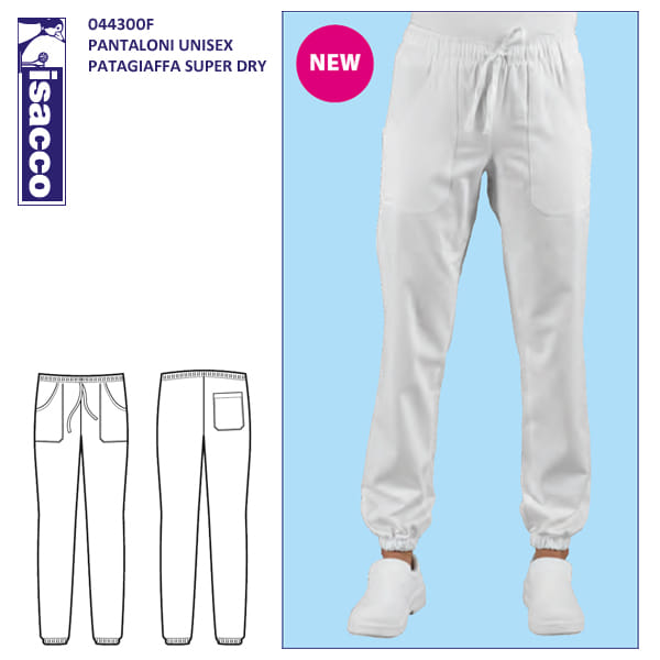 Pantalone Da Chef Isacco Super Dry - Blu | Antimacchia, Traspirante E Con Elastico - Foto 10