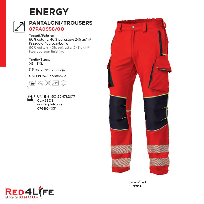 PANTALONE ENERGY - OPERATORI 118 - Vpoint Abbigliamento Professionale